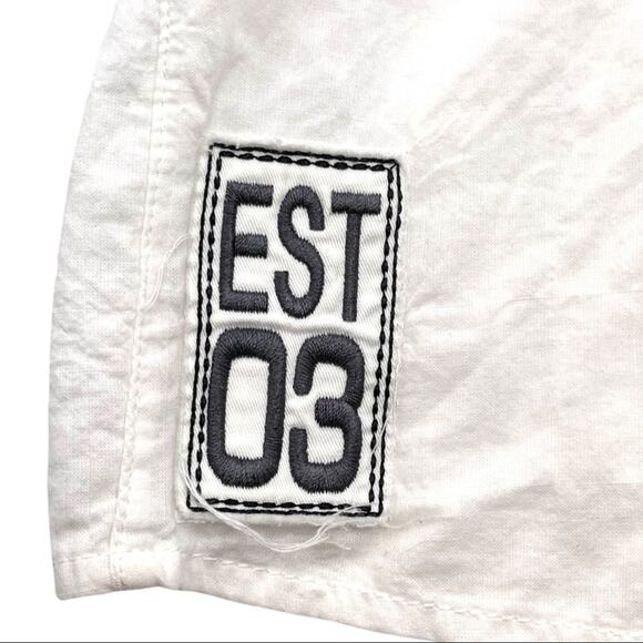 HARLEY DAVIDSON women's 3/4 sleeves button up white shirt SIZE XL - EXTRA LRG - Picture 10 of 13